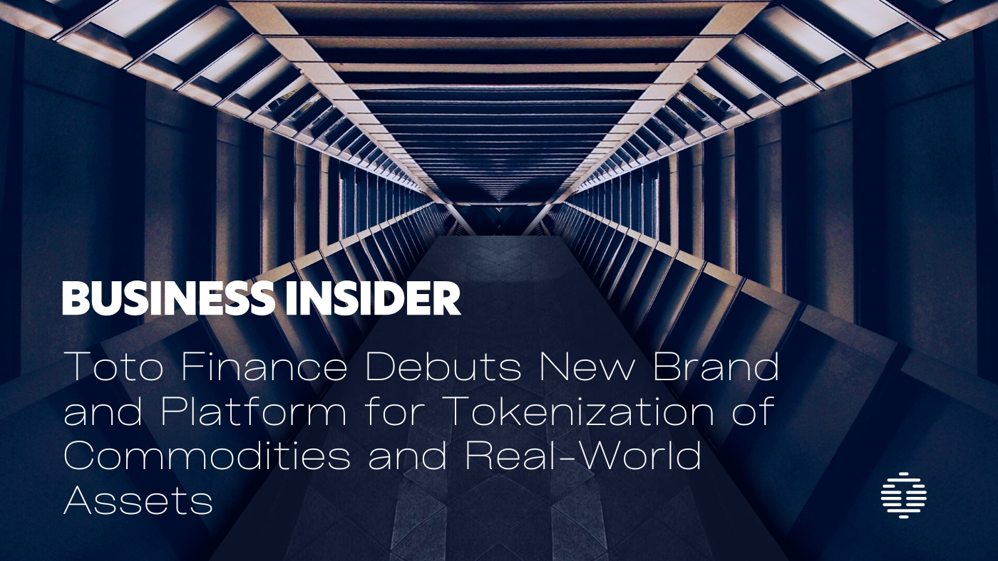 Toto Finance Debuts New Brand and Platform for Tokenization of Commodities and Real-World Assets